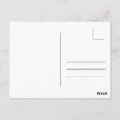 Het officiële Briefkaart van de aankondiging van h (Achterkant)