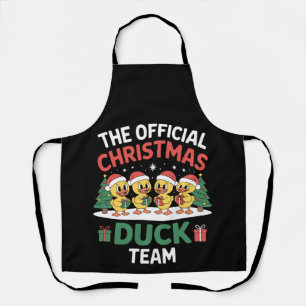 Het Officiële Kerst Eend Team Kerstman Hoed Xmas Schort