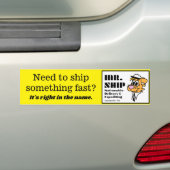 Het officiële Mr. Schip Bumpersticker (Op auto)