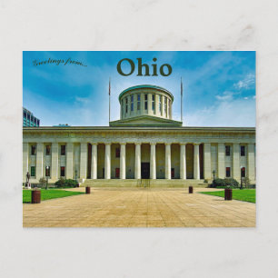 Het Ohio State House in Columbus, Ohio Briefkaart