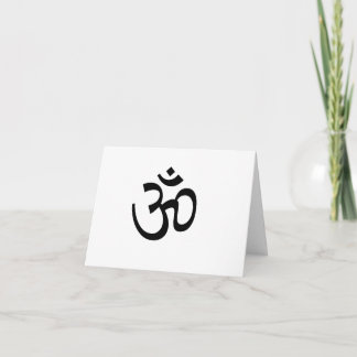 Het Ohm Notecard van de yoga Kaart