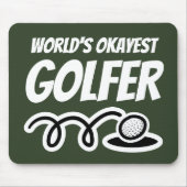 Het Okayest golfer grappigste muispad van de werel Muismat (Voorkant)