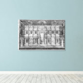 Het Olympisch theater in Vicenza Canvas Afdruk (Insitu (Houten vloer))