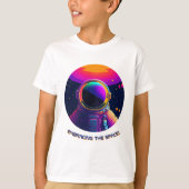 Het omarmen van de Space White Kinder Tshirt (Voorkant)