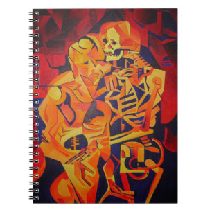 Het omarmen van Dood Colorful Geometric Art Notitieboek