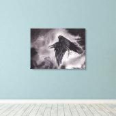 Het Omen Raven Canvas (Insitu (Houten vloer))