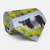 Het omgorde Galloway koe schilderen Stropdas (Opgerold)