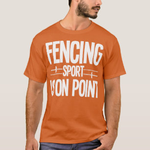 Het omheinen van sport is op punt t-shirt