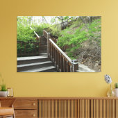 Het omhoog het bergpad op een canvas afdruk (Insitu (Woonkamer))