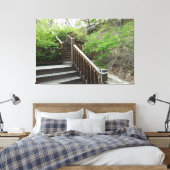 Het omhoog het bergpad op een canvas afdruk (Insitu (Slaapkamer))
