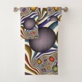 Het omhoog vliegen, Kleurrijk, Modern, Abstract Fr Bad Handdoek (Insitu)