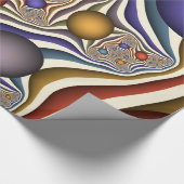 Het omhoog vliegen, Kleurrijk, Modern, Abstract Fr Cadeaupapier (Hoek)