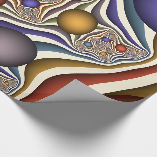 Het omhoog vliegen, Kleurrijk, Modern, Abstract Fr Cadeaupapier (Hoek)