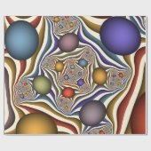 Het omhoog vliegen, Kleurrijk, Modern, Abstract Fr Cadeaupapier (Vlak)