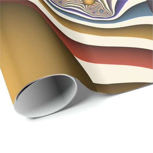 Het omhoog vliegen, Kleurrijk, Modern, Abstract Fr Cadeaupapier (Rol Hoek)