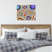 Het omhoog vliegen, Kleurrijk, Modern, Abstract Fr Canvas Afdruk (Insitu (Slaapkamer))