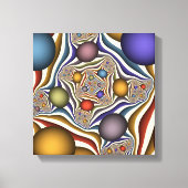 Het omhoog vliegen, Kleurrijk, Modern, Abstract Fr Canvas Afdruk (Voorkant)