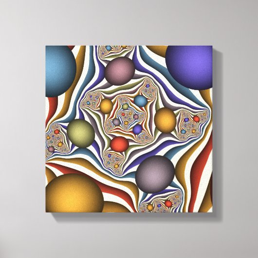 Het omhoog vliegen, Kleurrijk, Modern, Abstract Fr Canvas Afdruk (Voorkant)