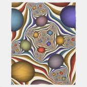 Het omhoog vliegen, Kleurrijk, Modern, Abstract Fr Fleece Deken (Voorkant)