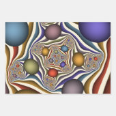 Het omhoog vliegen, Kleurrijk, Modern, Abstract Fr Inpakpapier Vel (Voorkant)