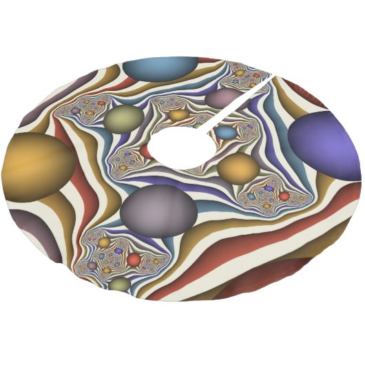 Het omhoog vliegen, Kleurrijk, Modern, Abstract Fr Kerstboom Rok (Gekanteld)