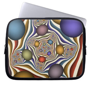 Het omhoog vliegen, Kleurrijk, Modern, Abstract Fr Laptop Sleeve