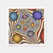 Het omhoog vliegen, Kleurrijk, Modern, Abstract Fr Servet (Voorkant)