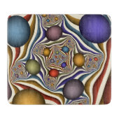 Het omhoog vliegen, Kleurrijk, Modern, Abstract Fr Snijplank (Voorkant)