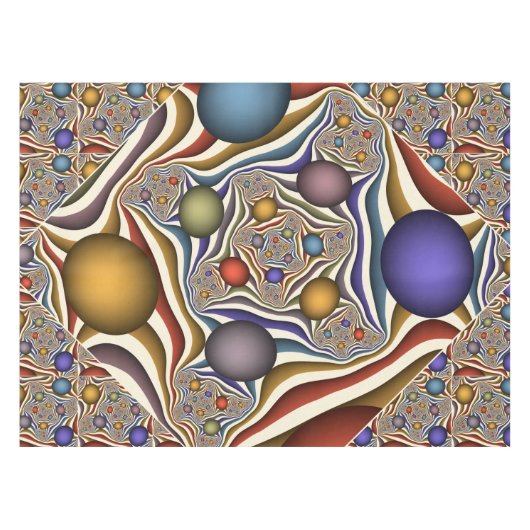 Het omhoog vliegen, Kleurrijk, Modern, Abstract Fr Tafelkleed (Voorkant (Horizontaal))