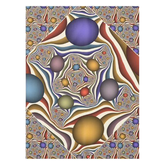 Het omhoog vliegen, Kleurrijk, Modern, Abstract Fr Tafelkleed (Voorkant)