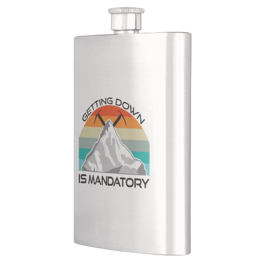 Het omlaag brengen is een verplichte bergbeklimmin flacon (Links)