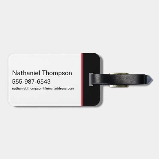 Het omtrek Batman Sprayf Bagagelabel (Achterkant horizontaal)