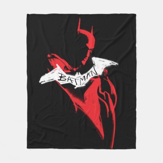 Het omtrek Batman Sprayf Fleece Deken (Voorkant)