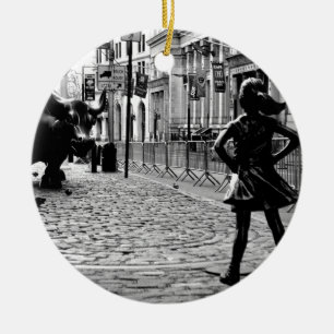Het onbegeleide meisje keramisch ornament