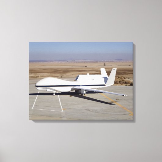 Het onbemande vliegtuig Global Hawk Canvas Afdruk (Voorkant)