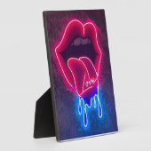 Het onderdompelen Lips Neon Teken, Druppelen Liefd Fotoplaat (Zijkant)