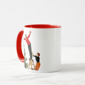 Het onderpingelen van de Boom Mok (Voorkant links)