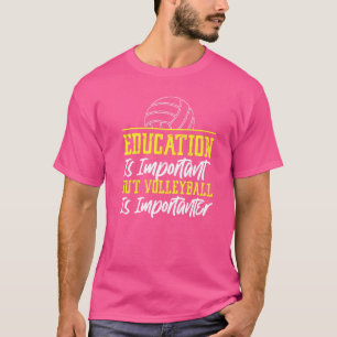 Het onderwijs van het de Speler van de volleybal t T-shirt