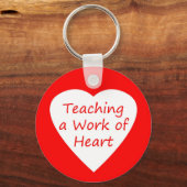 Het onderwijzen van een kunstwerk sleutelhanger (Voorkant)