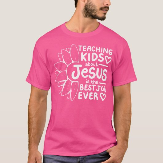 Het onderwijzen van Kinderen over Jezus is de best T-shirt (Voorkant)