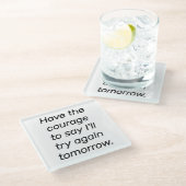 Het Onderzetter Courage Glass hebben (Schuin)