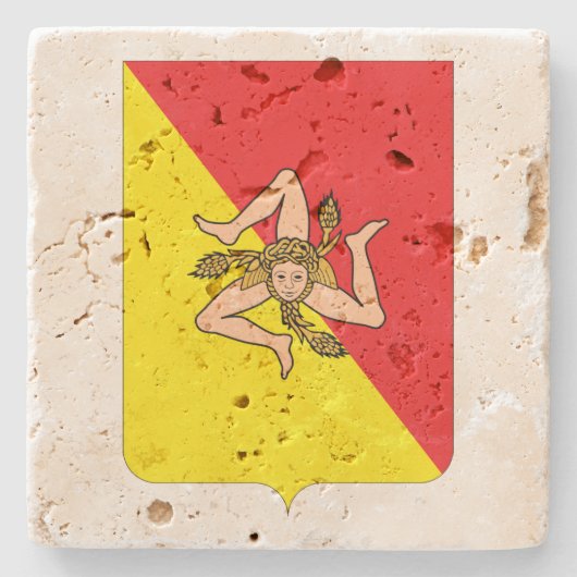 Het Onderzetter van de Travertijn van de Wijn van (Voorkant)