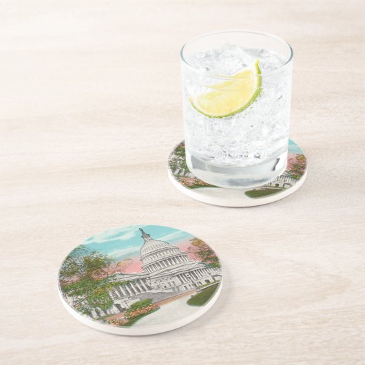 Het  Onderzetter van het Amerikaanse Capitool (Zijkant)