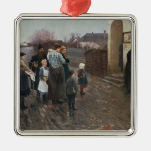 Het onderzoek metalen ornament