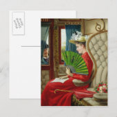 Het ondiscrete, 1895 briefkaart (Voorkant / Achterkant)