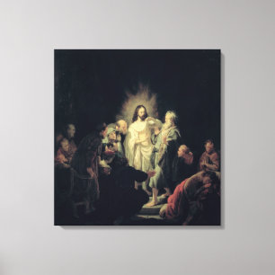 Het ongeloof van St. Thomas Canvas Afdruk