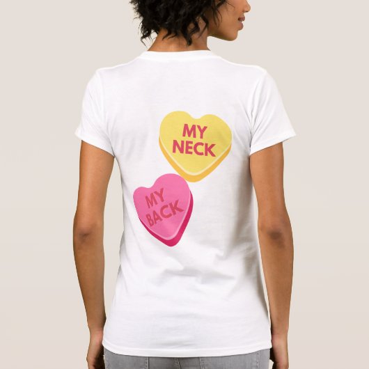 Het ongepaste Snoep van het Gesprek T-shirt (Achterkant)