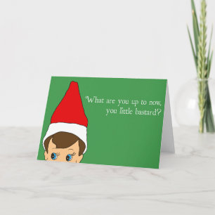 Het ongepaste Wenskaart van het Elf Feestdagen Kaart