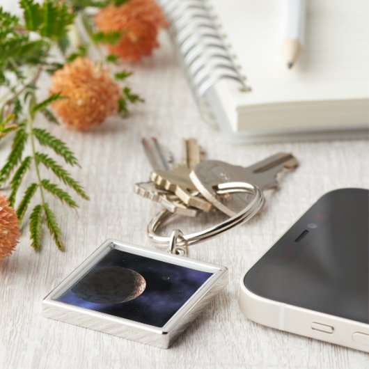 Het onlangs ontdekte planeet-achtige object sleutelhanger (Zijkant)