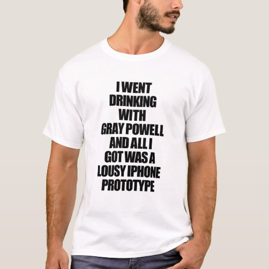 Het Onofficiale Gray Powell iPhone t-shirt (Voorkant)